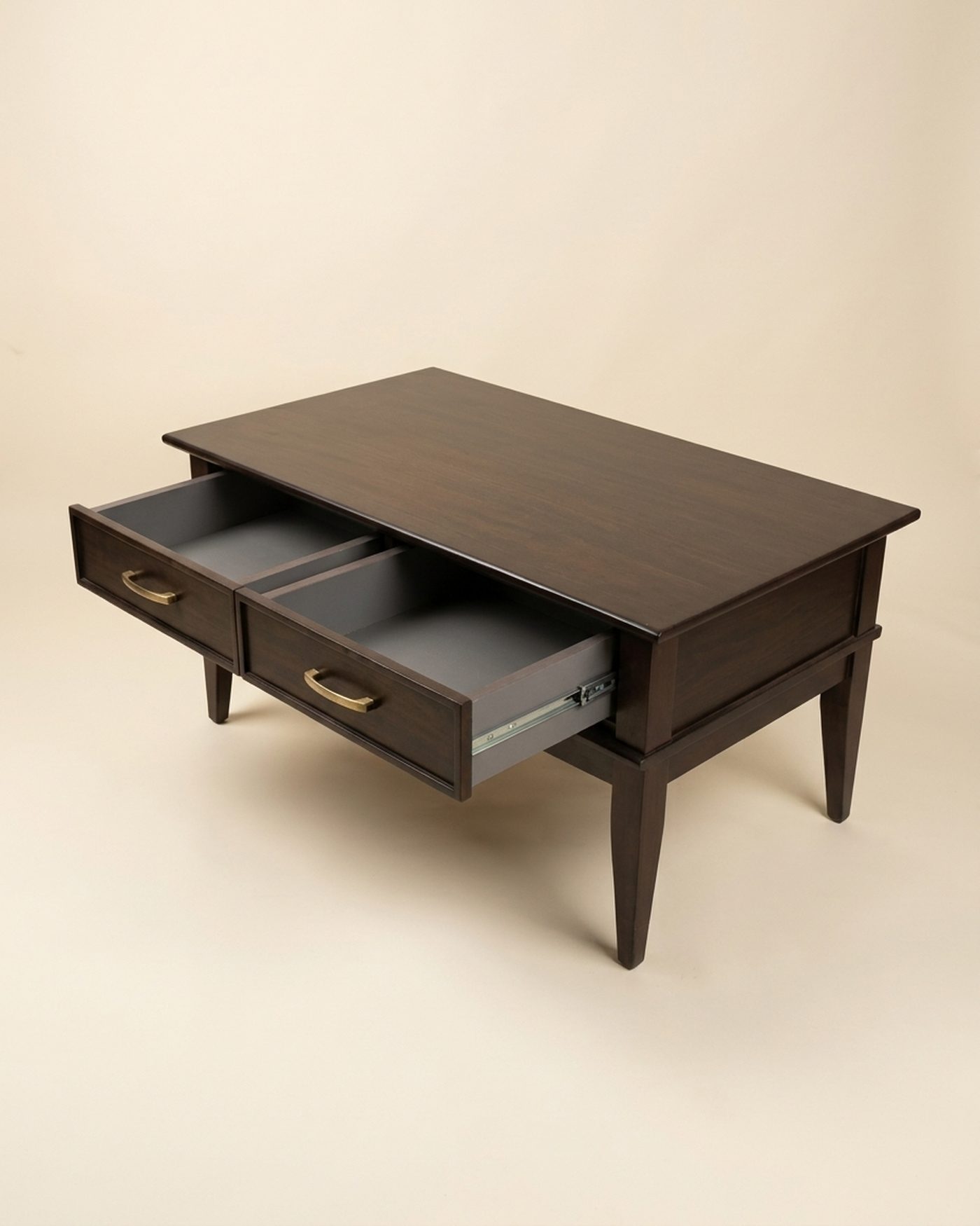 Ebony console table, view 3
