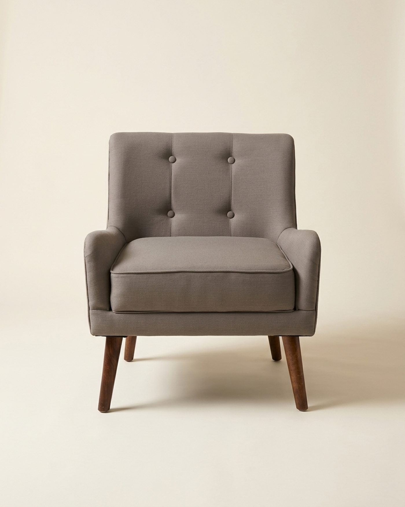 Flint button-back armchair, studio photo