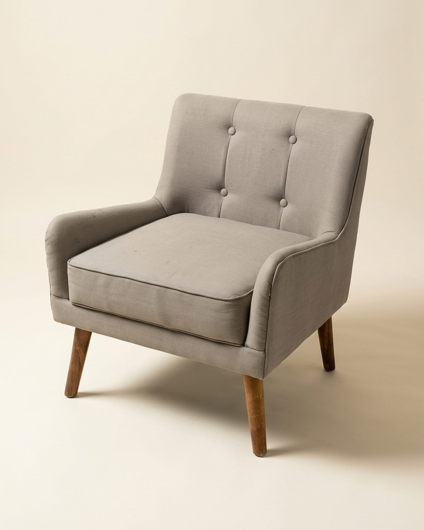Flint button-back armchair, view 2