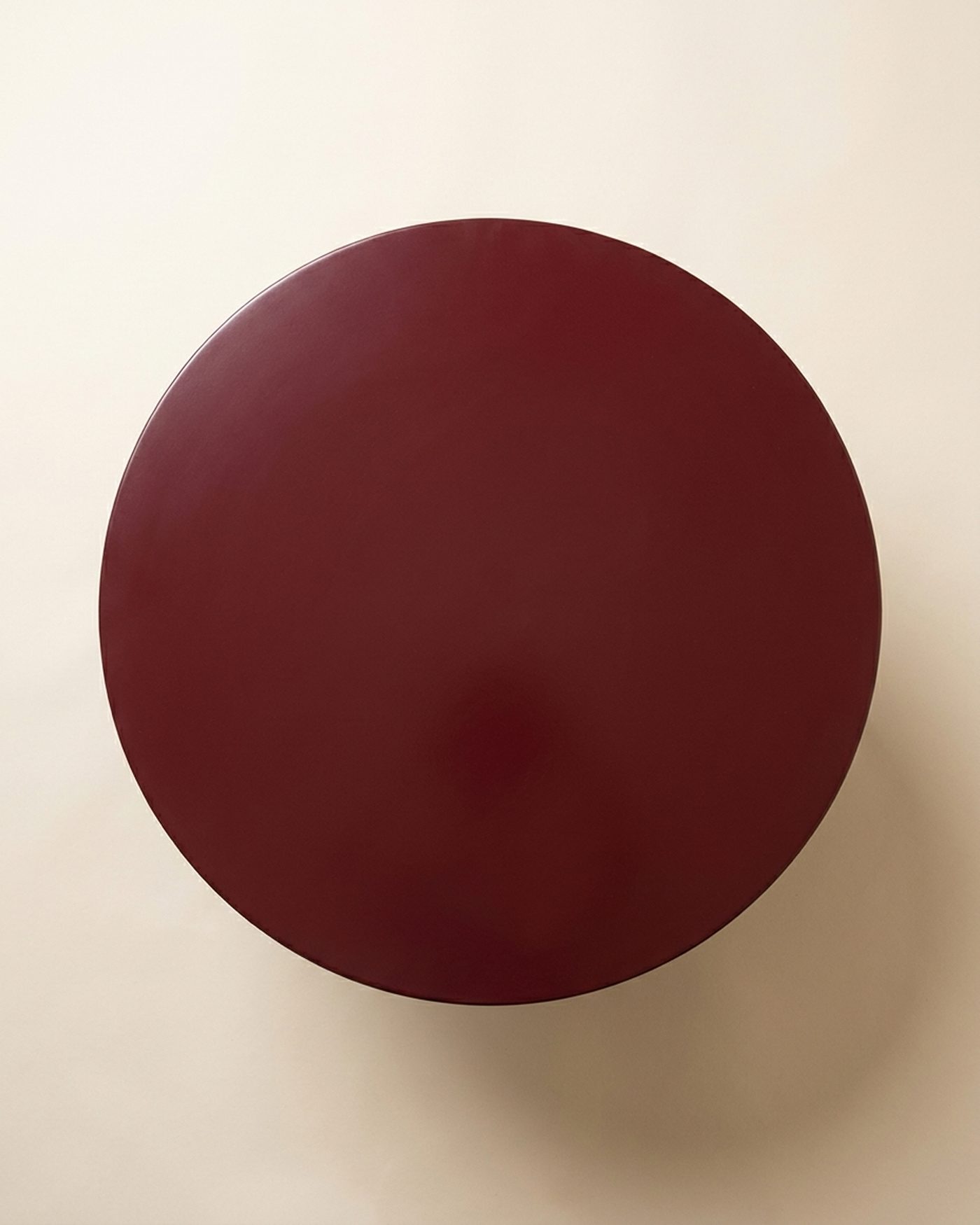 Garnet pedestal side table, view 2