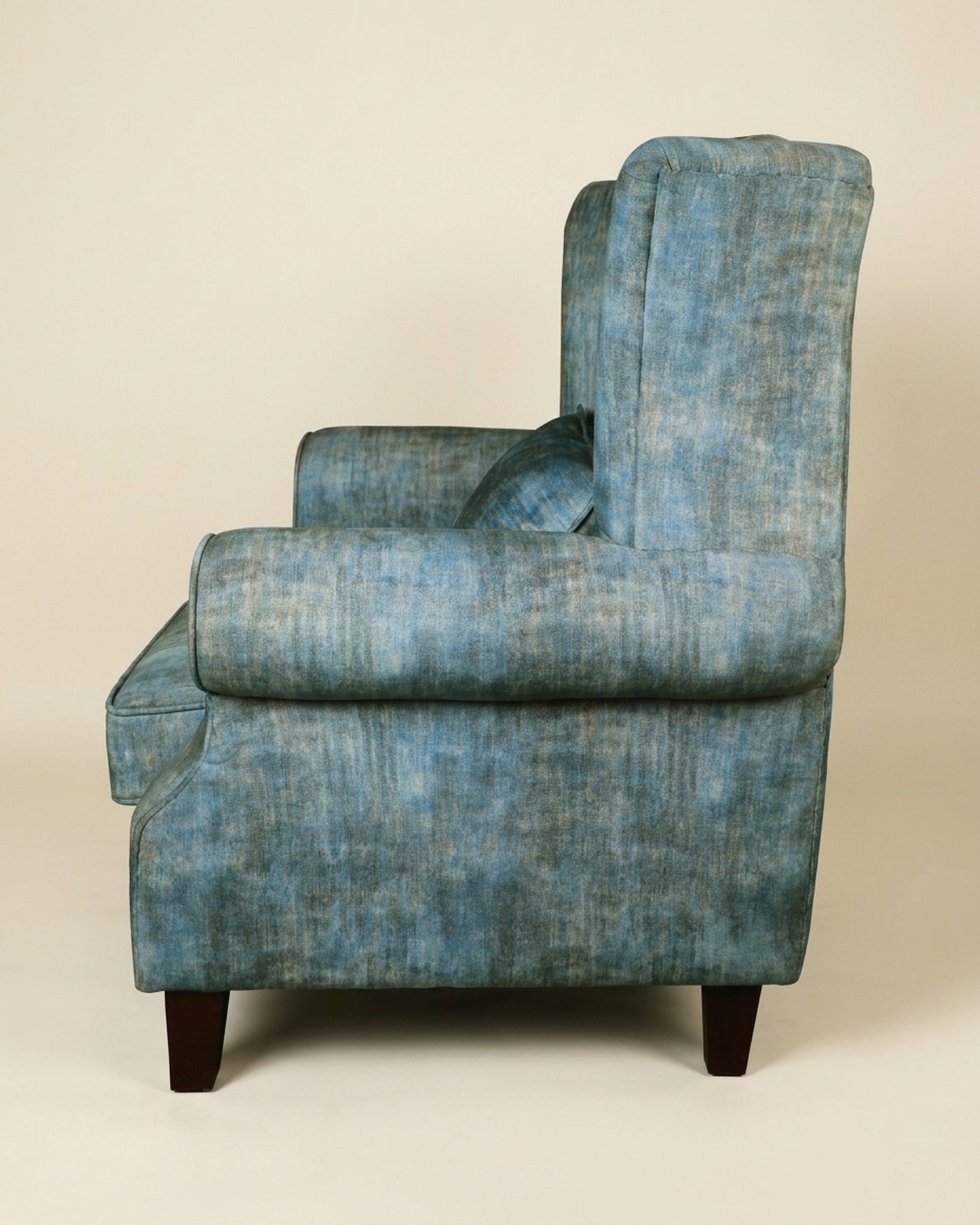 Glacier tufted wingback, view 2