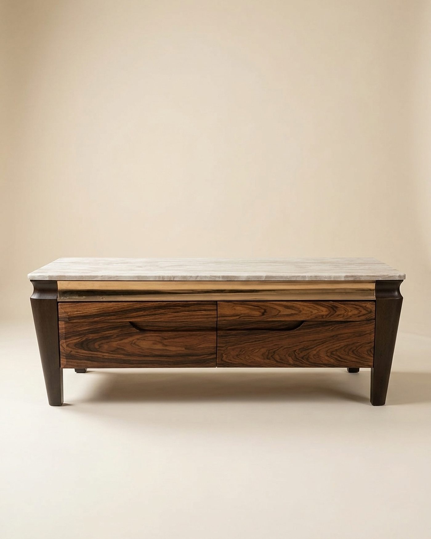 Grain coffee table, studio photo