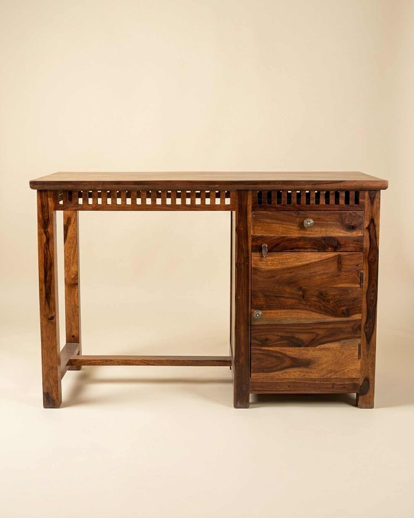 Ledger sheesham writing desk, studio photo