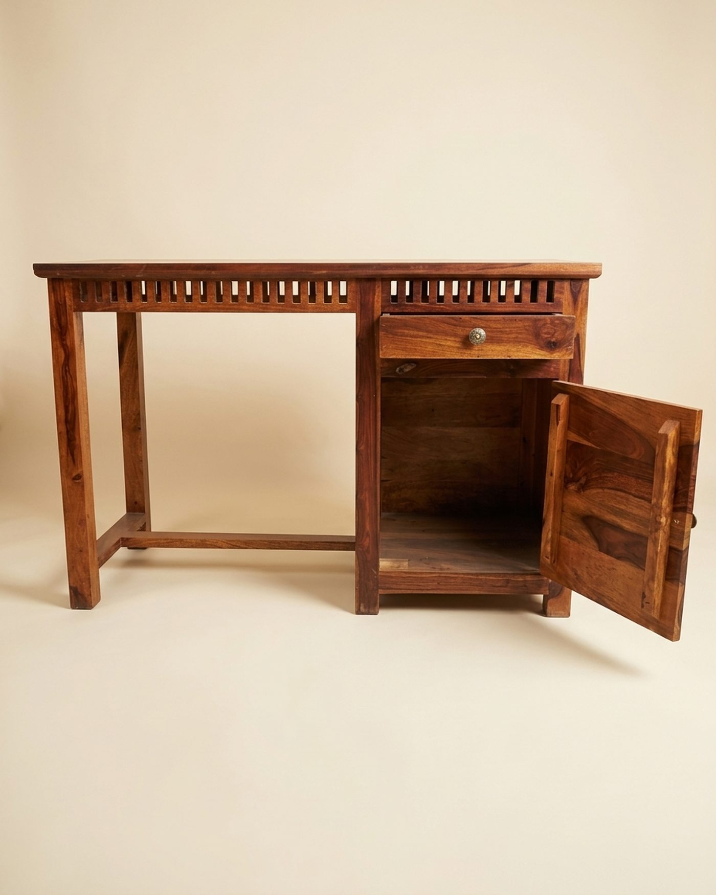Ledger sheesham writing desk, view 2