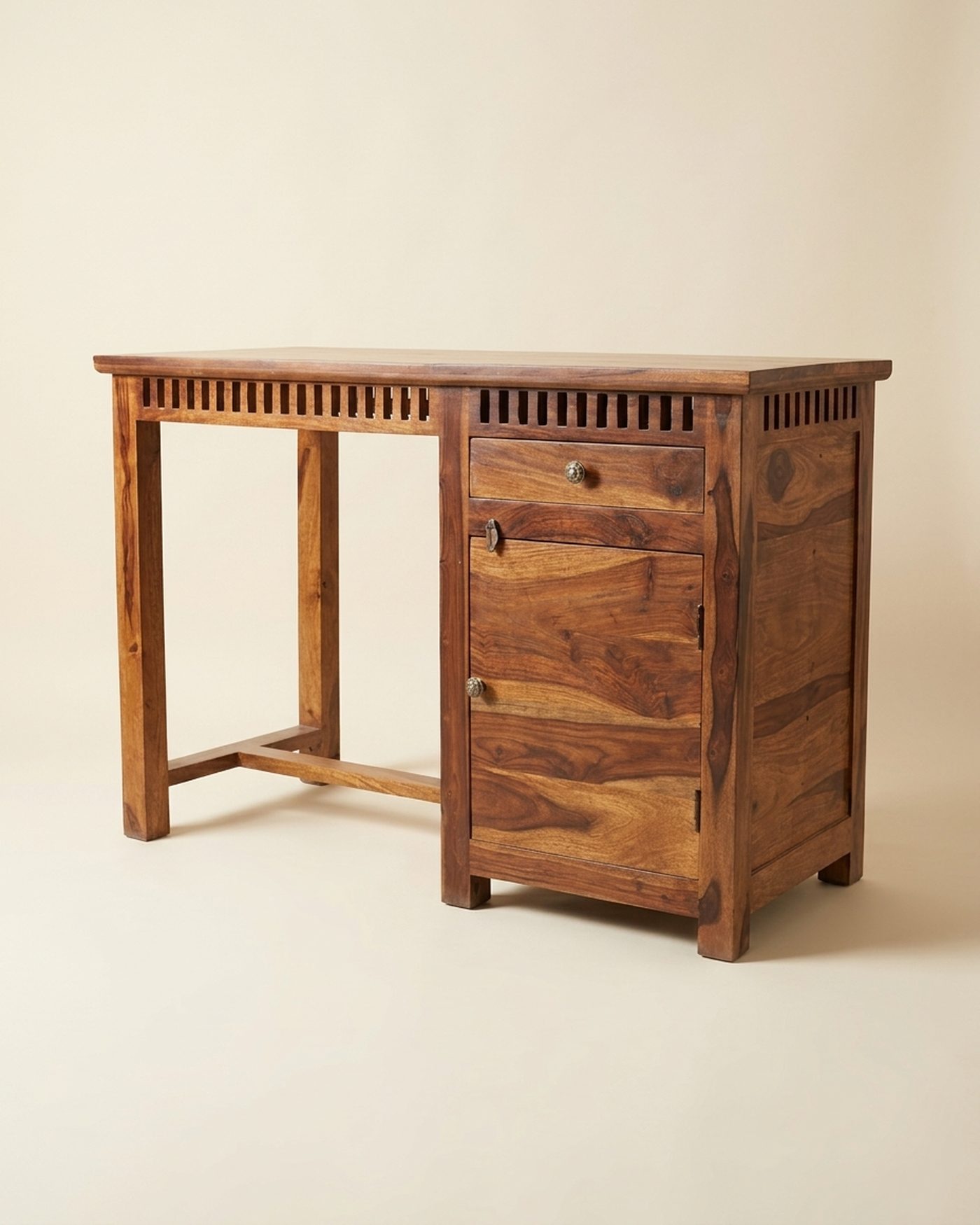 Ledger sheesham writing desk, view 3
