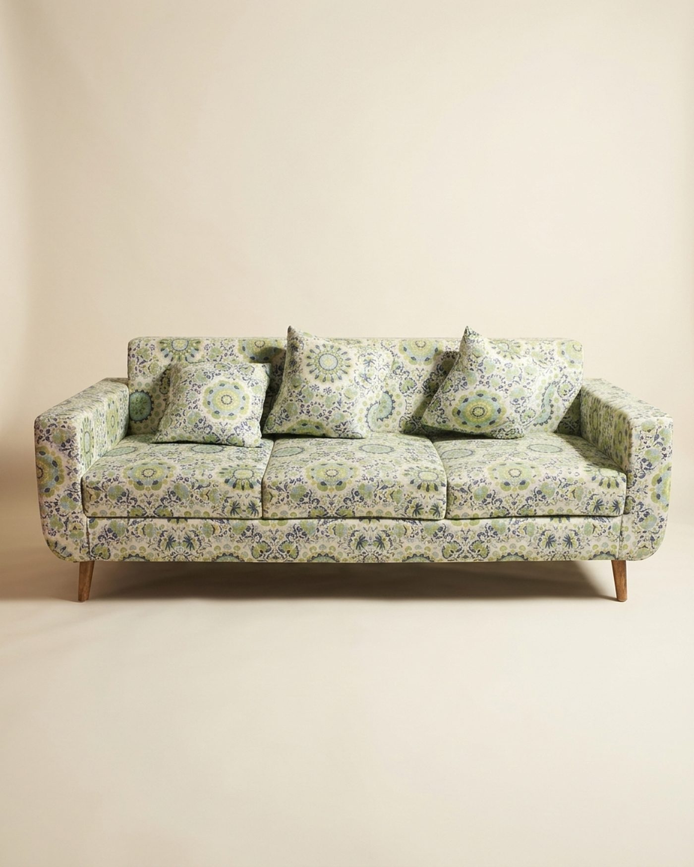 Meadow printed sofa, studio photo