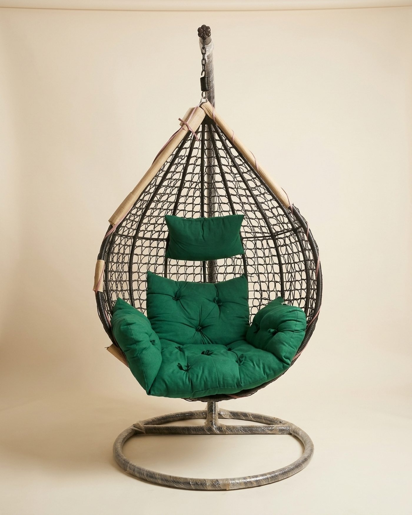 Nest hanging swing chair, studio photo