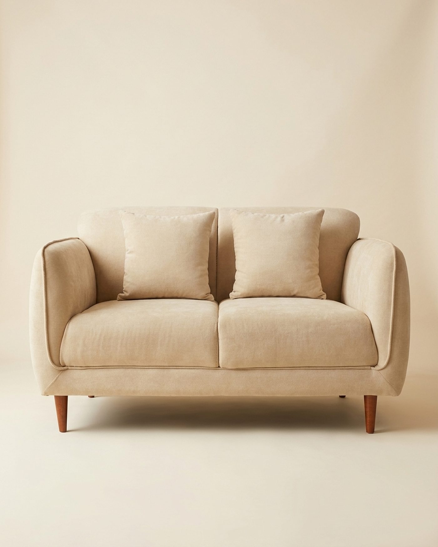 Oat two-seat sofa, studio photo