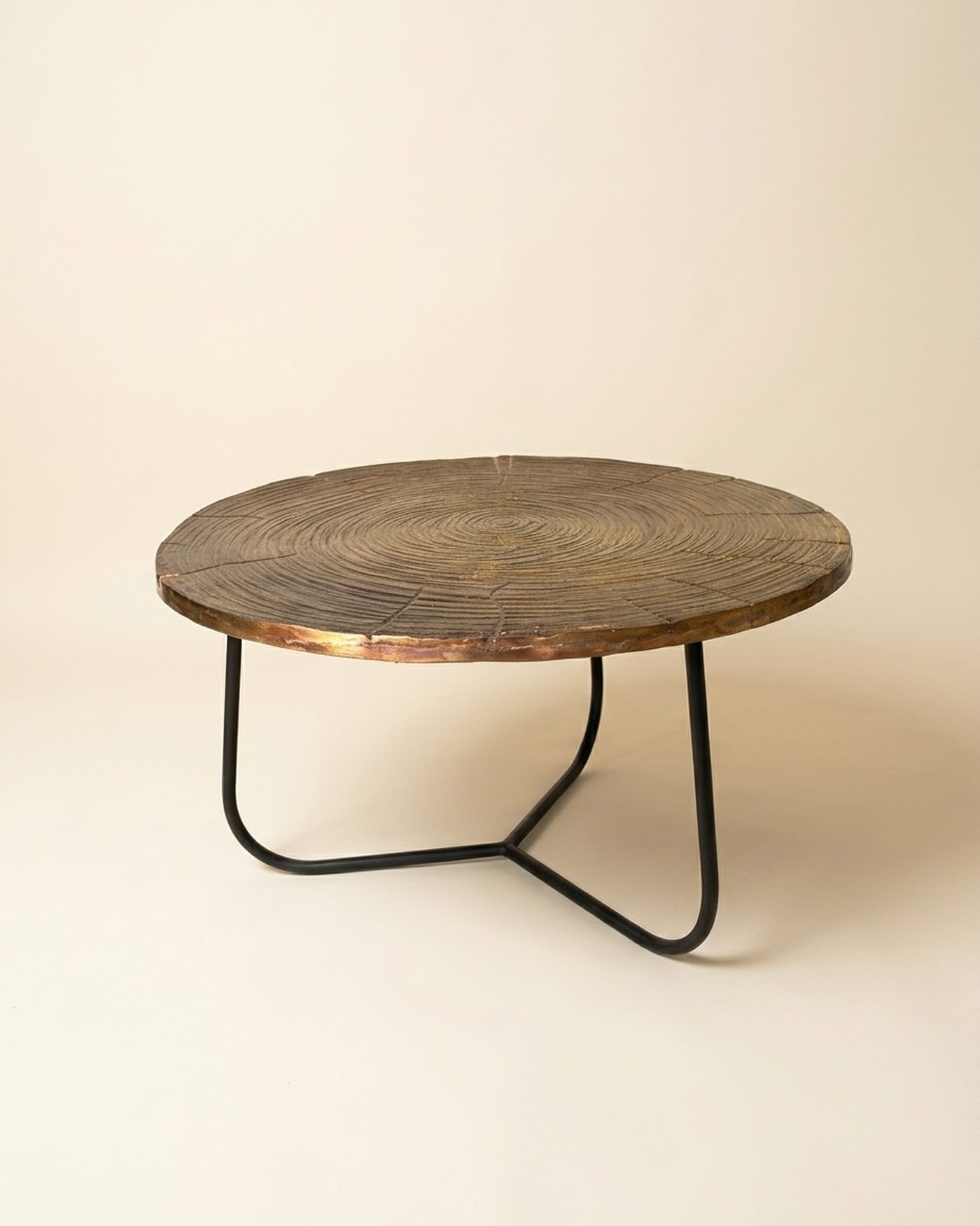 Patina round coffee table, view 2