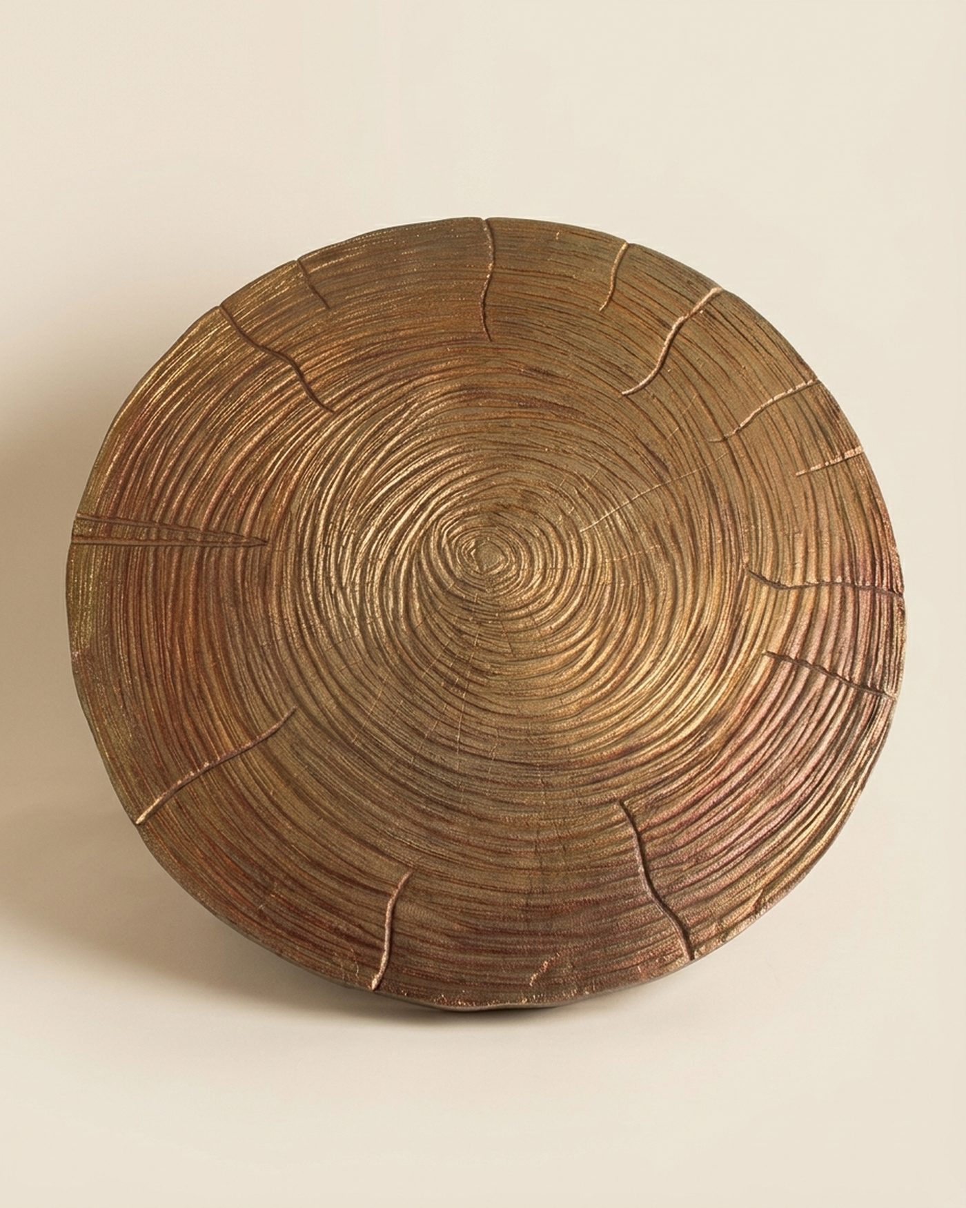 Patina round coffee table, view 3