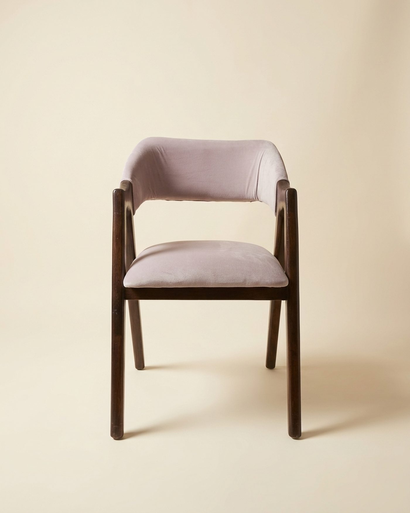 Petal upholstered dining chair, studio photo