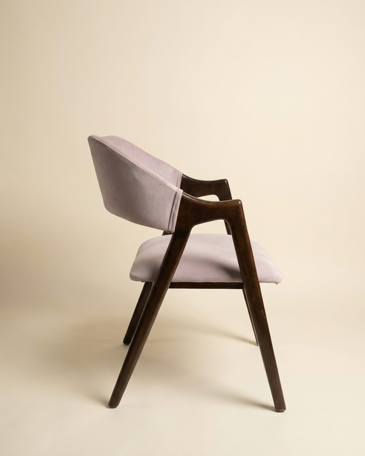 Petal upholstered dining chair, view 2