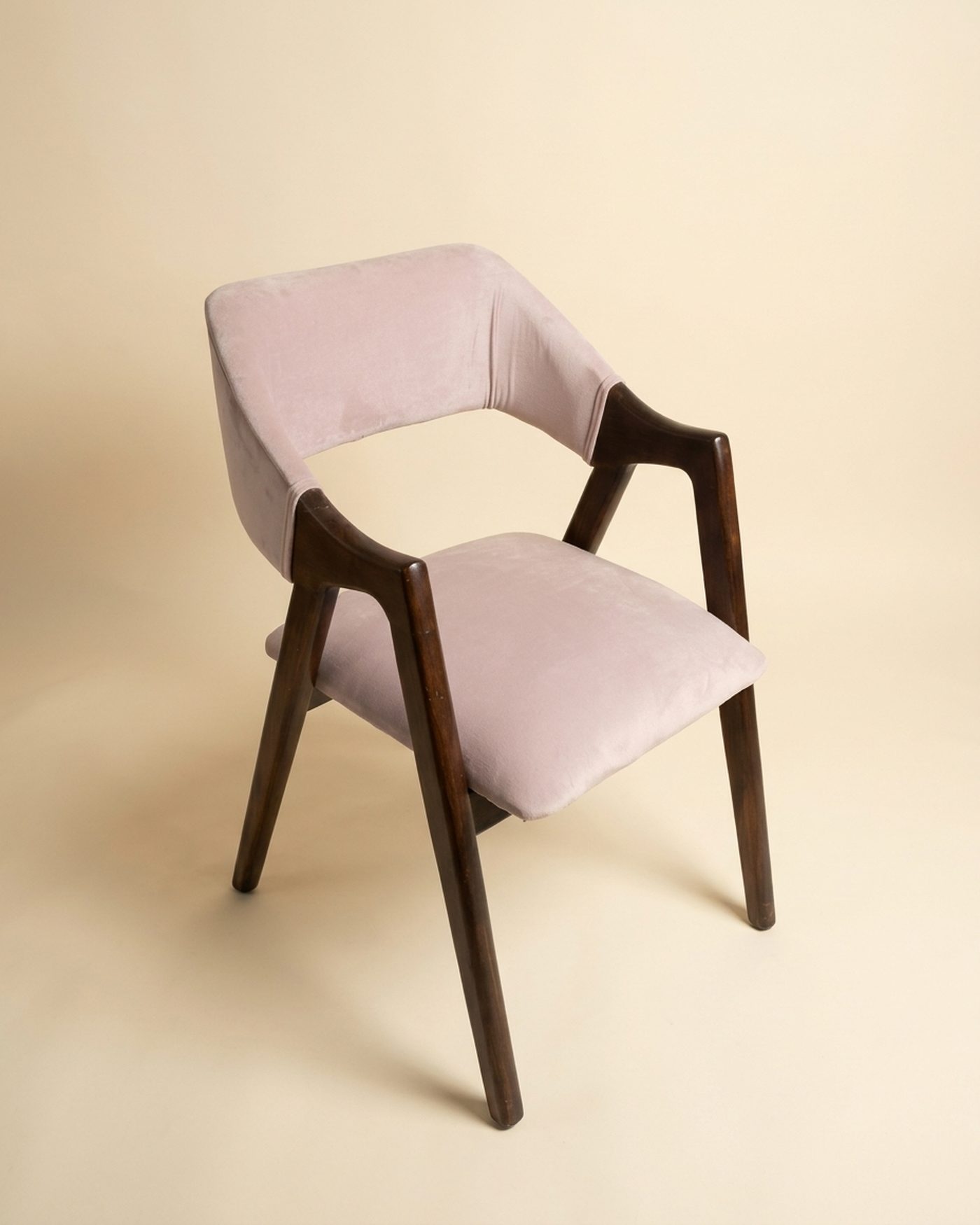 Petal upholstered dining chair, view 3