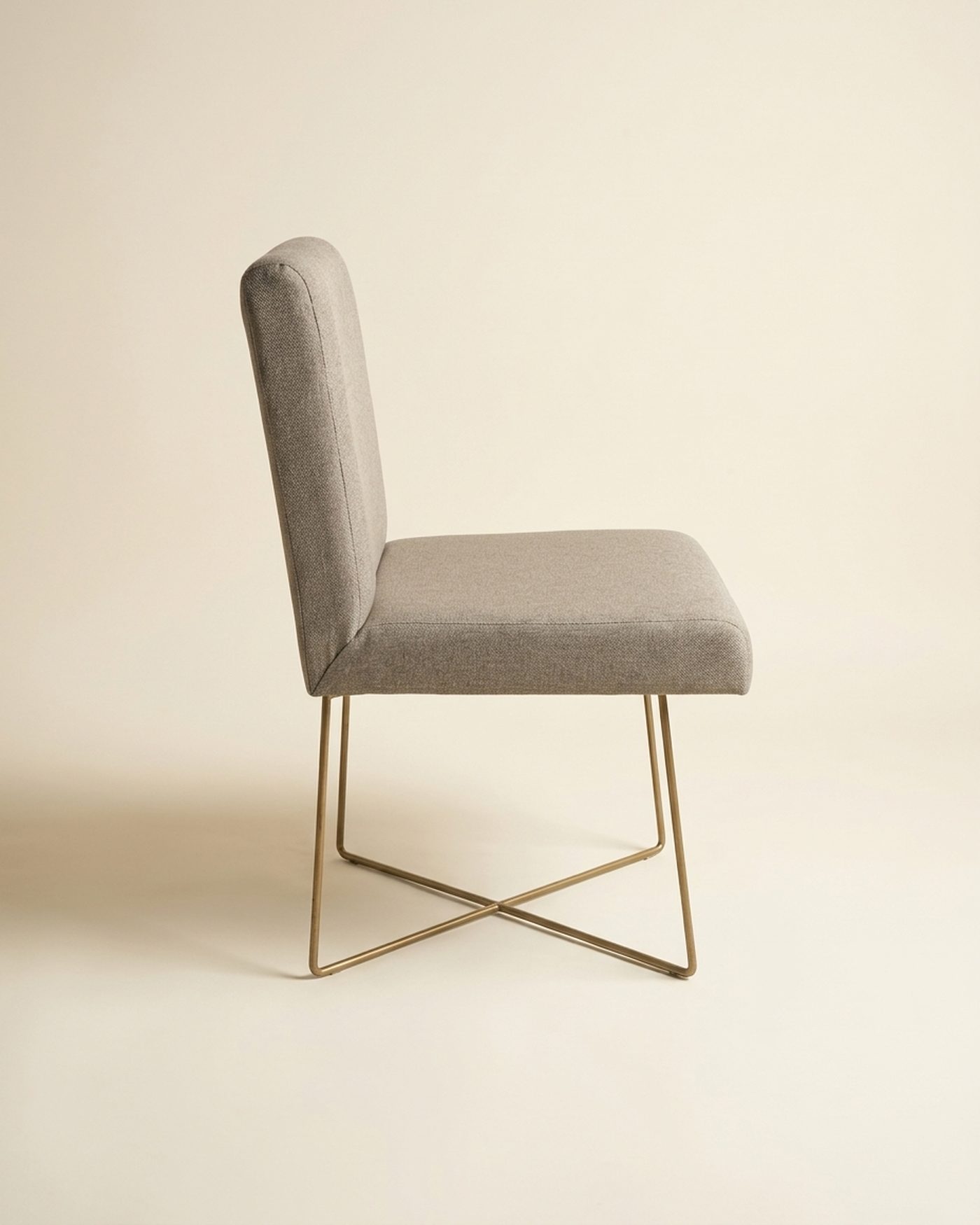 Pewter dining chair, view 3