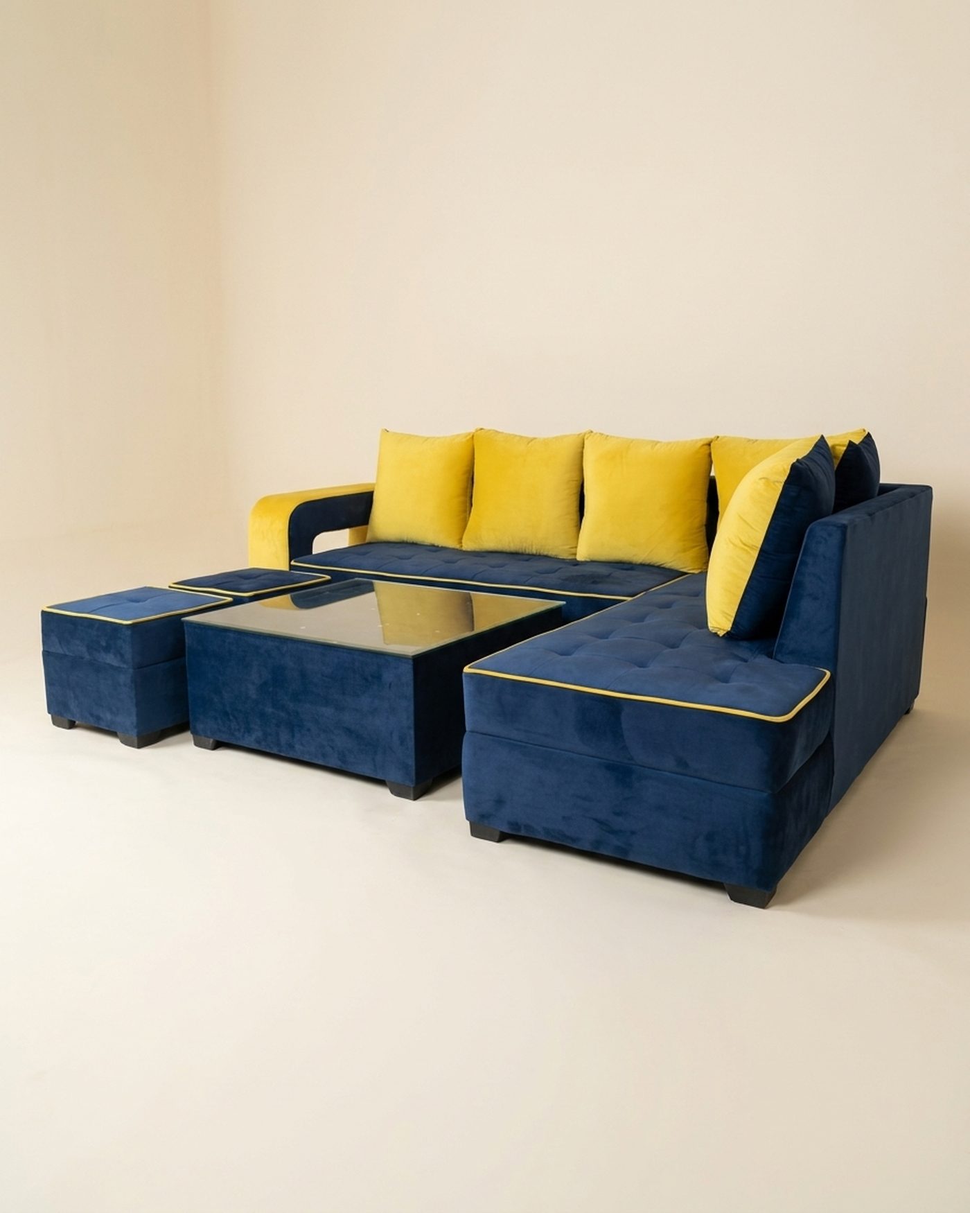 Royal sectional with ottomans, view 2