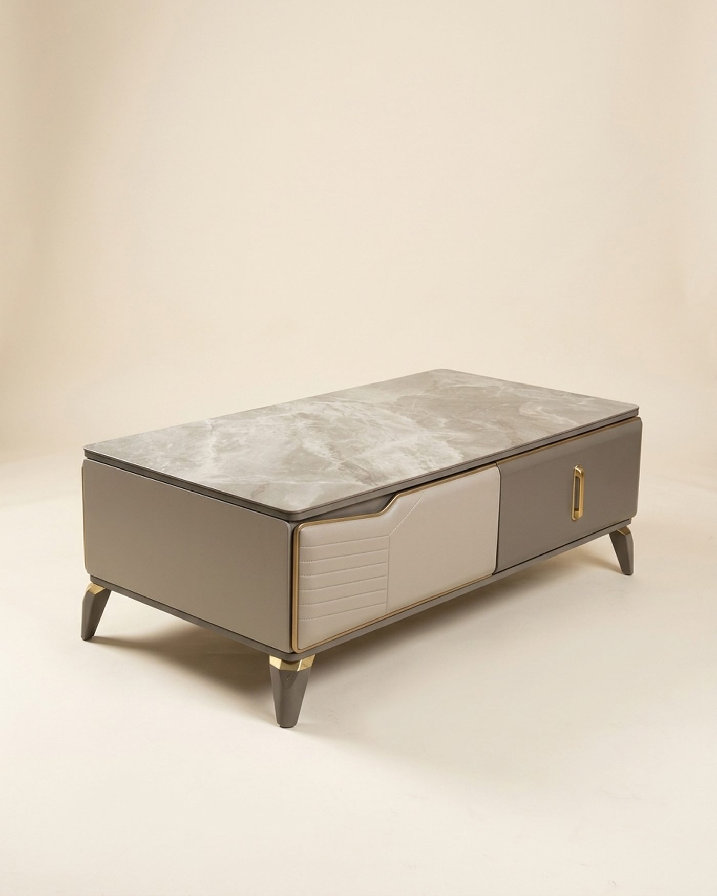 Slate coffee table, view 2