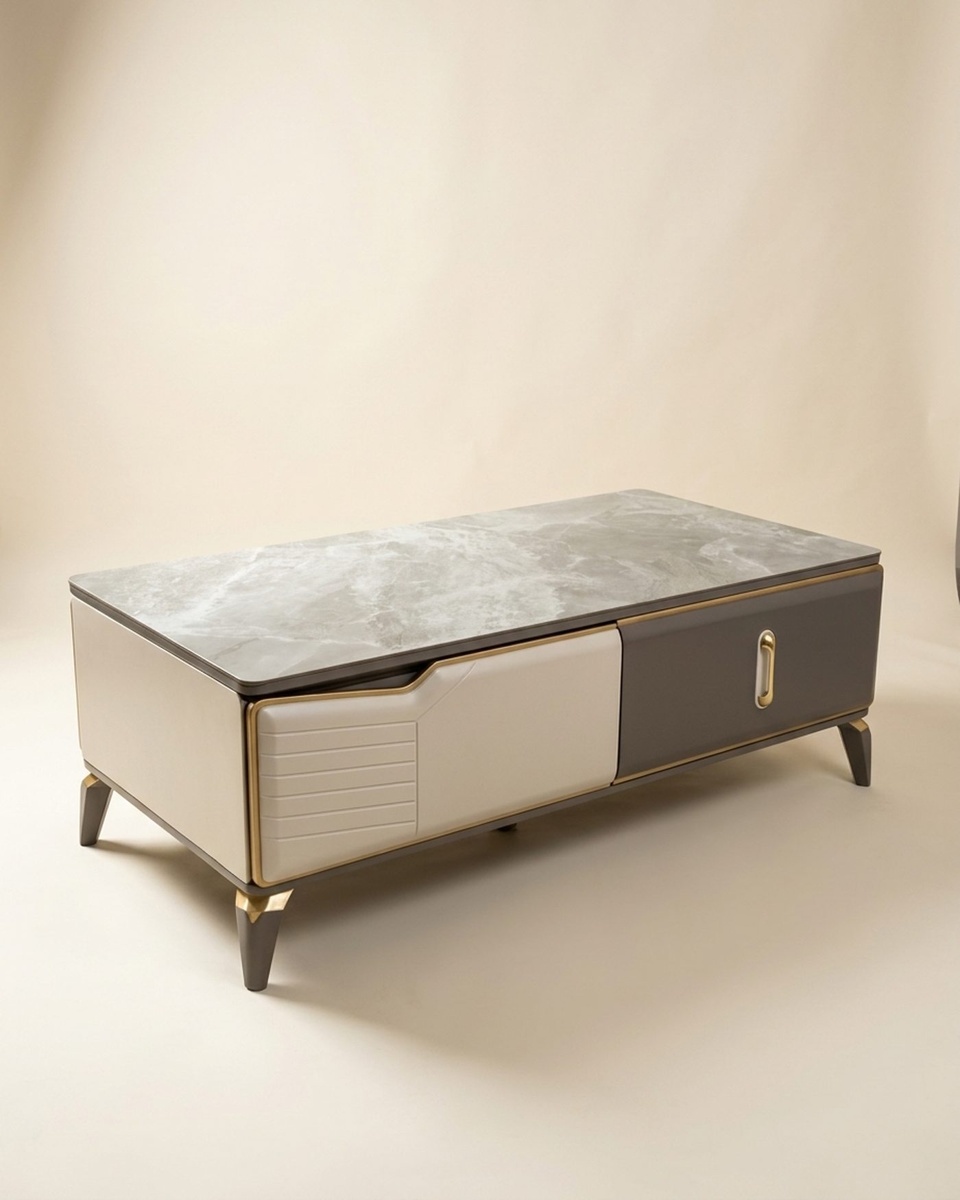 Slate coffee table, view 3
