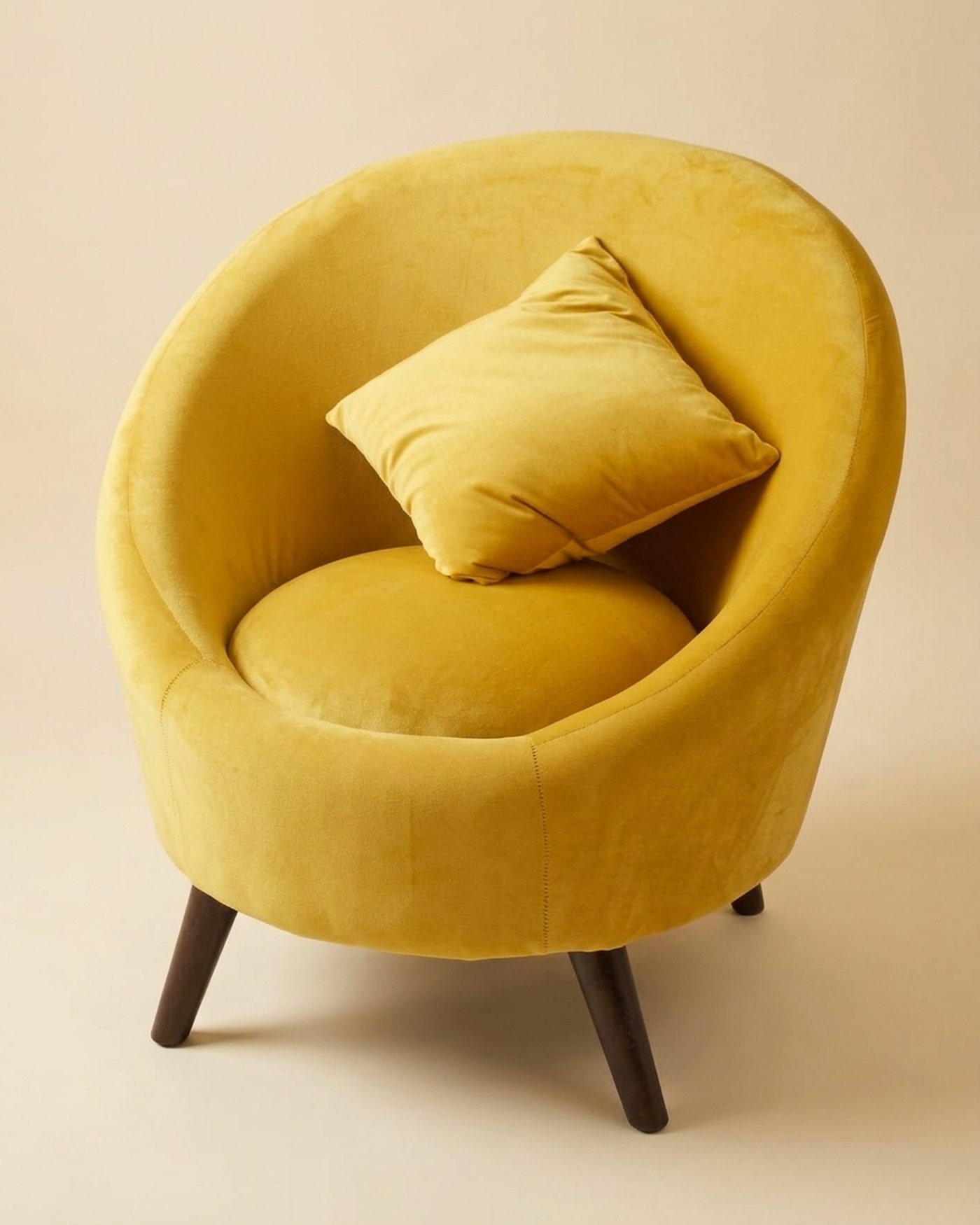 Sunny swivel tub chair, studio photo
