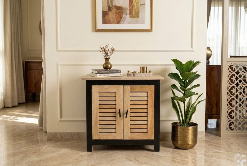 Louvre cabinet in a styled room