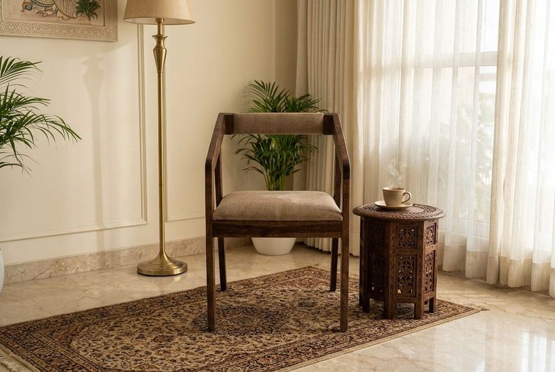 Nook armchair in a styled room